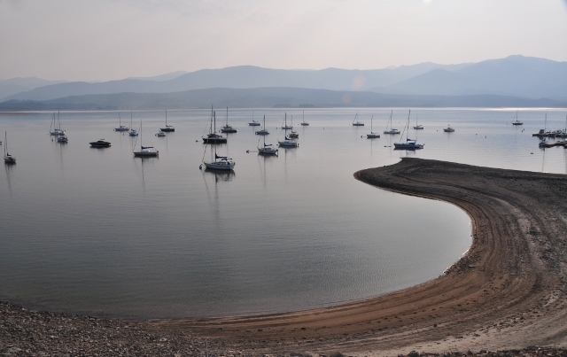 Lake Granby near the highway